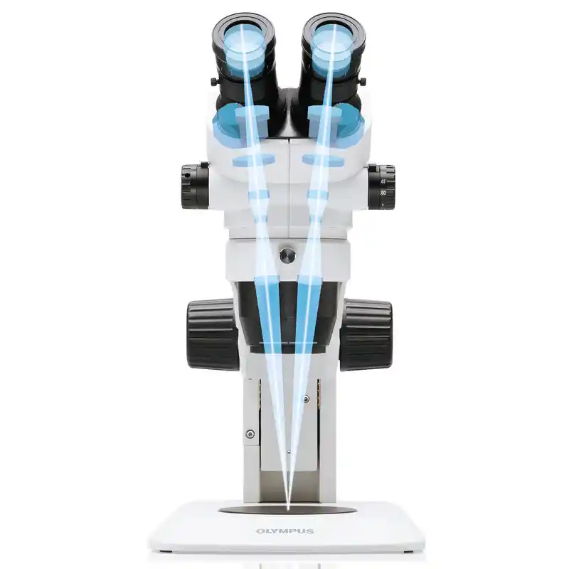 Evident Olympus Stereo zoom microscope SZ51, binocular, incident and transmitted light